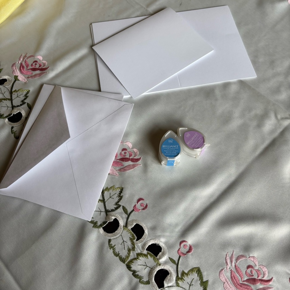 Stamping starter set-10 cards and envelopes with 2 ink pads